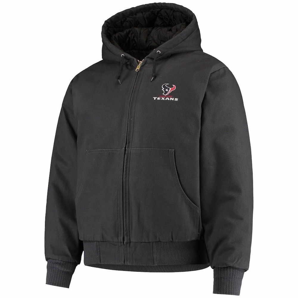 Houston Texans Men's Small Navy Carhartt Style Dunbrooke Full Zip Hooded Jacket